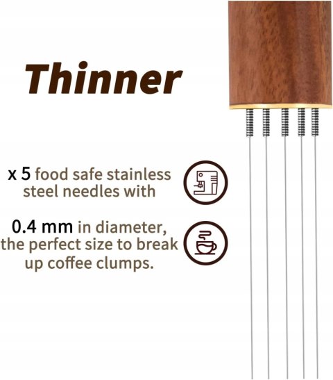 Mieszadło igła dystrybutor do kawy w kolbie